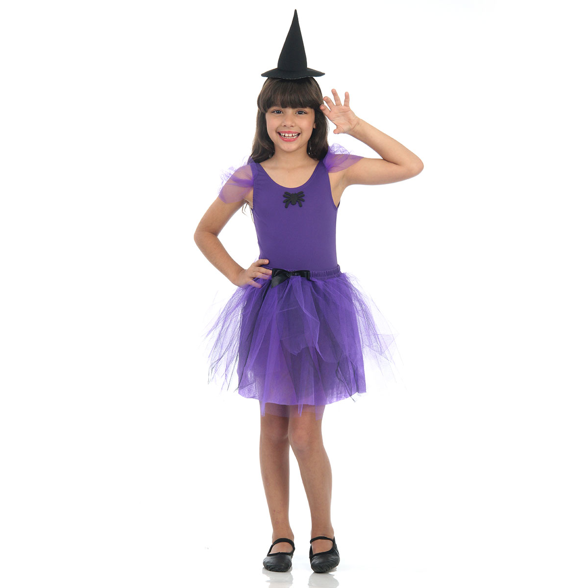 Fantasia de Halloween Rainha Vampira Infantil Longa