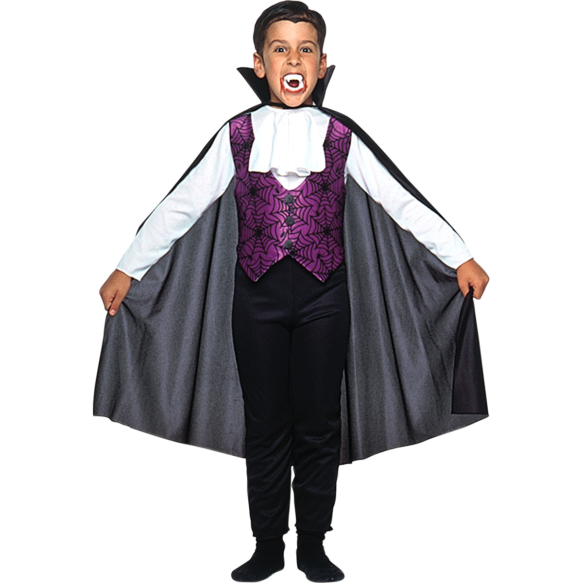 Fantasia de Halloween O Conde Drácula Infantil Com Capa