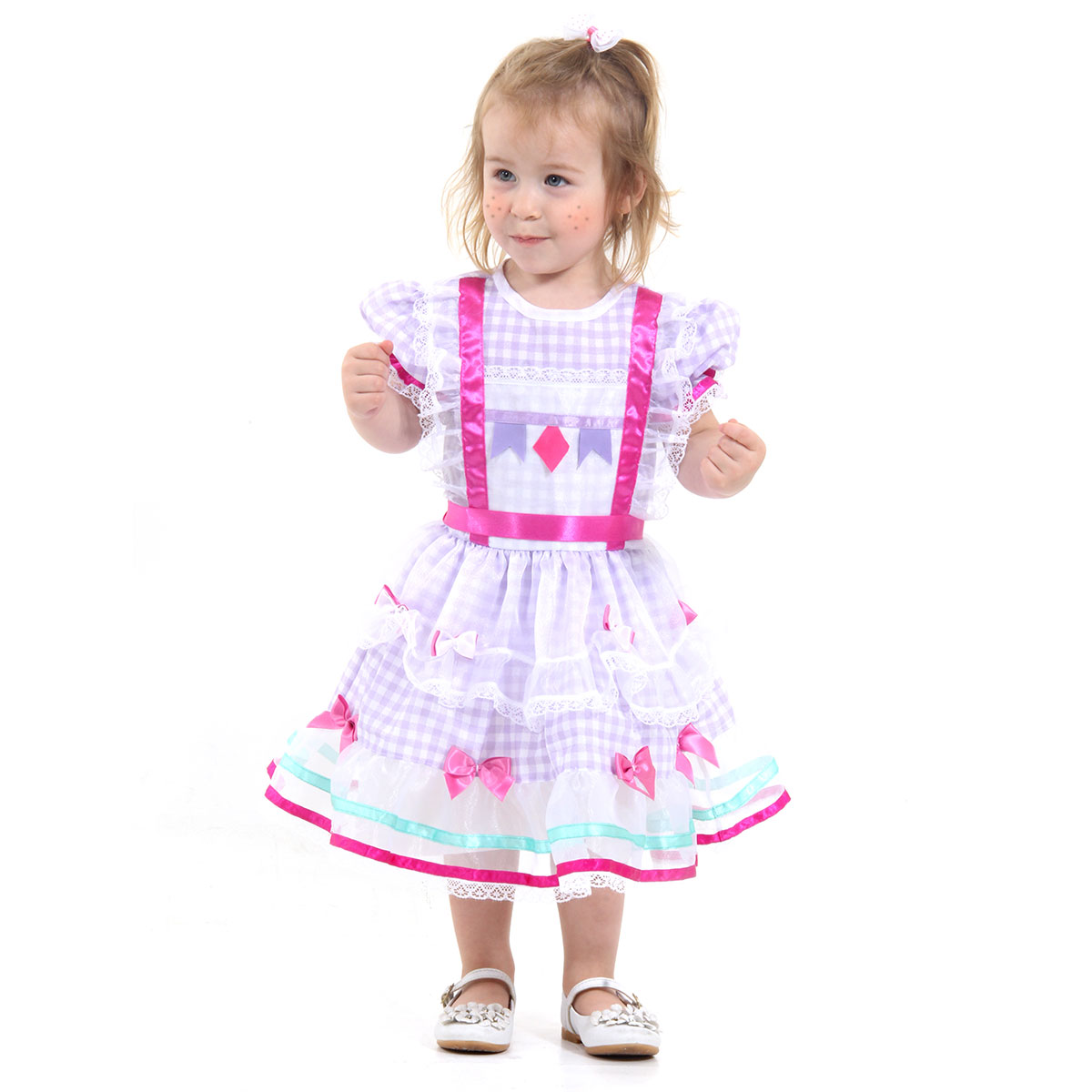 Fantasia Arlequina Dress Up Infantil 16321-P Sulamericana Fantasias  Preto/Vermelho P 3/4 Anos